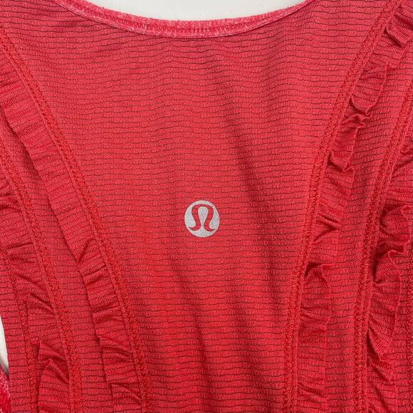 LULULEMON Mind Over Matter Tank Red Sz 6 - Picture 8 of 8